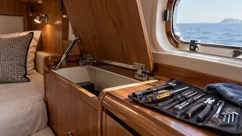 Contrôle technique à bord d’un yacht