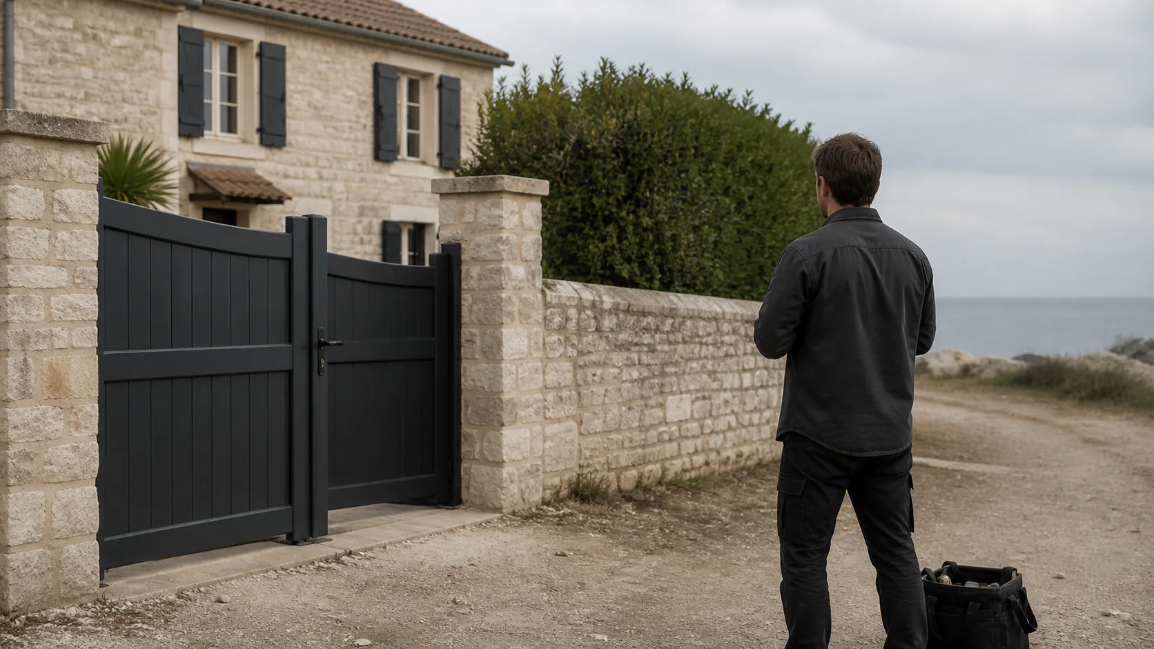 Contrôle discret d’un accès de résidence sur la Côte Fleurie