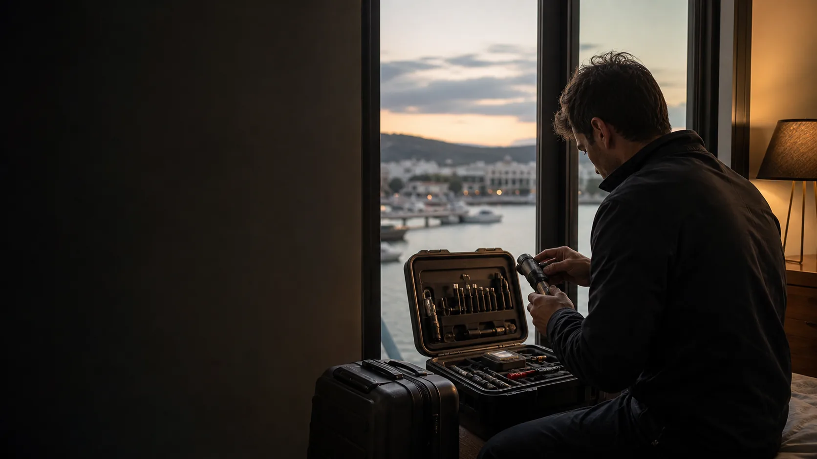 Préparation d’un kit technique avant une mission internationale